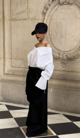 Doja Cat sur le photocall du défilé de mode Christian Dior Haute-Couture automne-hiver 2024/2025 lors de la Fashion Week de Paris