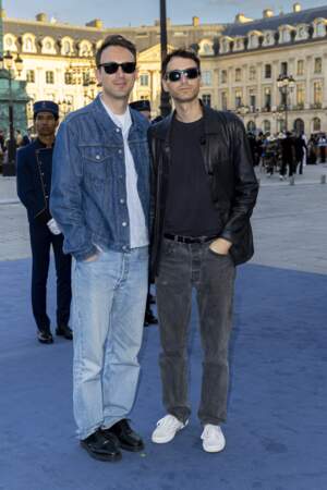 Sebastien Meyer et Arnaud Vaillant au défilé "Vogue World ", sur la place Vendôme, dans le cadre de la Fashion Week de Paris, le 23 juin 2024