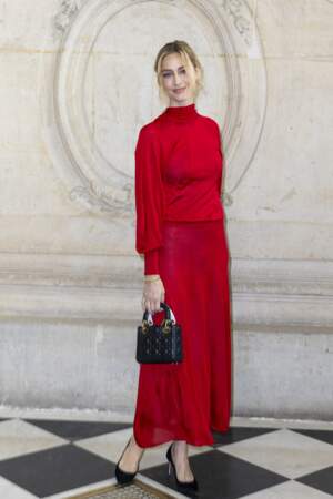 Beatrice Borromeo sur le photocall du défilé de mode Christian Dior Haute-Couture automne-hiver 2024/2025 lors de la Fashion Week de Paris