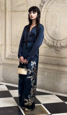 Deva Cassel sur le photocall du défilé de mode Christian Dior Haute-Couture automne-hiver 2024/2025 lors de la Fashion Week de Paris