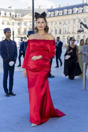 Brenda Costa Fayed au défilé "Vogue World ", sur la place Vendôme, dans le cadre de la Fashion Week de Paris, le 23 juin 2024