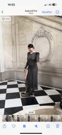 Laetitia Casta sur le photocall du défilé de mode Christian Dior Haute-Couture automne-hiver 2024/2025 lors de la Fashion Week de Paris