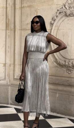 Venus Williams sur le photocall du défilé de mode Christian Dior Haute-Couture automne-hiver 2024/2025 lors de la Fashion Week de Paris