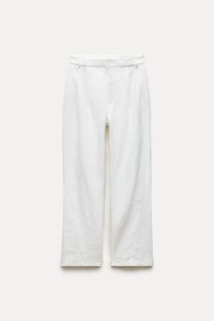 Pantalon à pince 100% lin collection ZW 