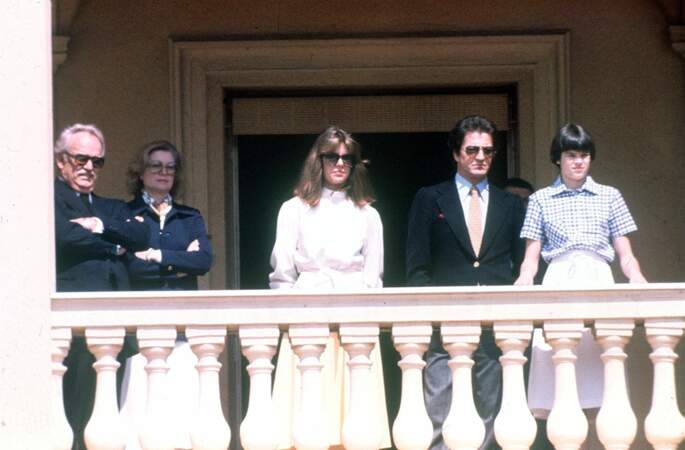 Première apparition officielle de Philippe Junot avec la famille de Monaco, en avril 1978
