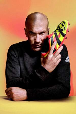 Zinedine Zidane dans une campagne d'Adidas en 2018