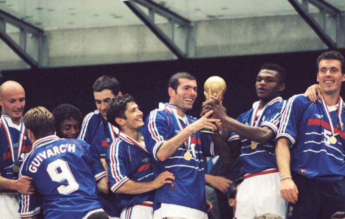 Zinedine Zidane et les Bleus en 1998