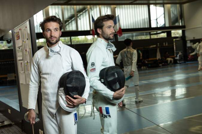 Romain Cannone lors d'un entrainement de l'équipe de France d'escrime avant le Mondial 2022