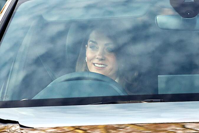 Kate Middleton et son fils Louis en voiture, le 18 décembre 2019