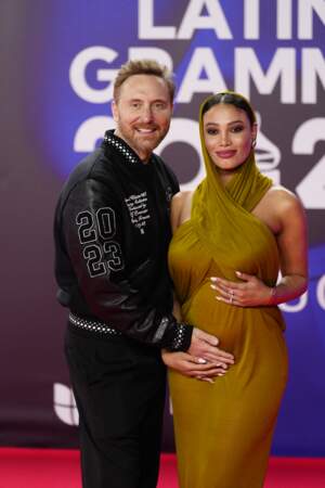 Jessica Ledon et David Guetta aux Latin Grammy Awards 2023