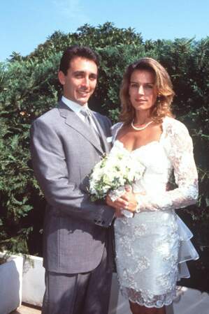 Sage bouquet blanc pour le mariage de Stephanie de Monaco et de Daniel Ducruet. 