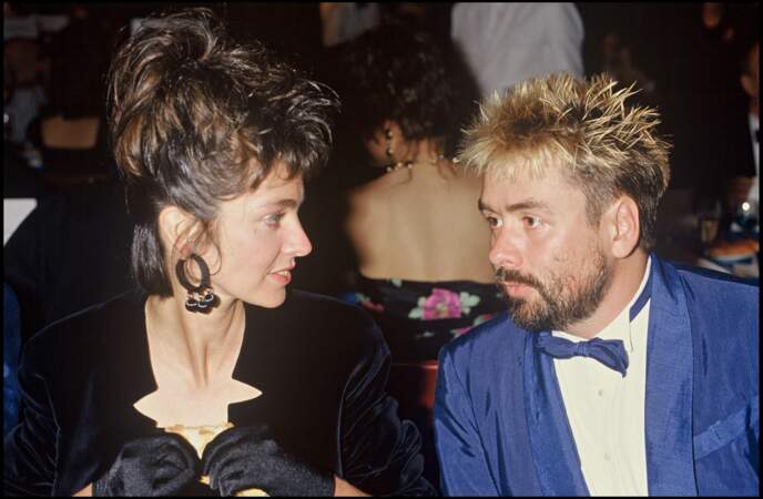 Anne Parillaud et Luc Besson, au festival de Cannes, en 1988
