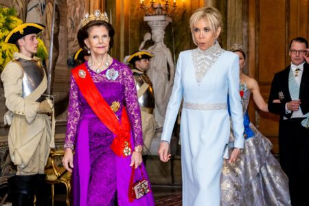 Dîner d'état en l'honneur du président Emmanuel Macron et de Brigitte Macron au Palais royal de Stockholm