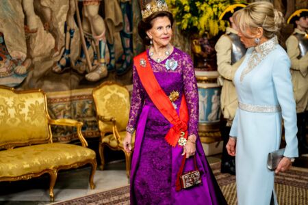 Dîner d'état en l'honneur du président Emmanuel Macron et de Brigitte Macron au Palais royal de Stockholm