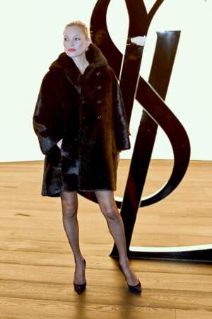 Kate Moss au défilé Saint Laurent 