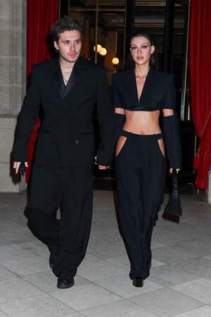 Brooklyn Beckham et sa femme Nicola Peltz quittent l'hôtel La Réserve le 3 mars 