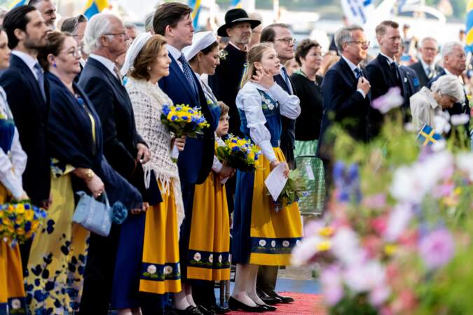 La famille royale suédoise s'est retrouvée au Musée en plein air de Skansen pour les cérémonies de la Fête nationale. 6 juin 2024